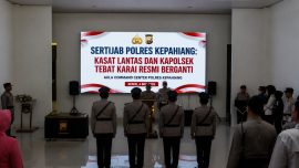 Sertijab Kasat Lantas dan Kapolsek Tebat Karai di Polres Kepahiang 2026