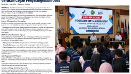 Aksi nasional pencegahan penyalahgunaan obat oleh BPOM dan DPD RI di Universitas Muhammadiyah Bengkulu